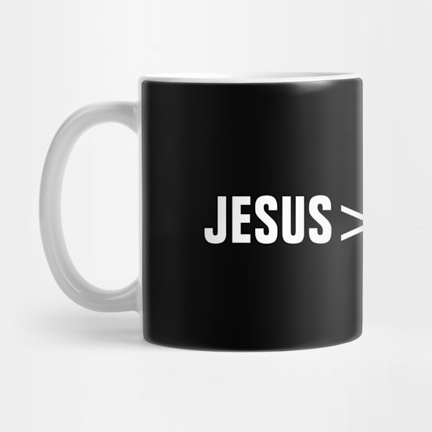 Jesus Is Greater Than Covid 19 - Christian by ChristianShirtsStudios